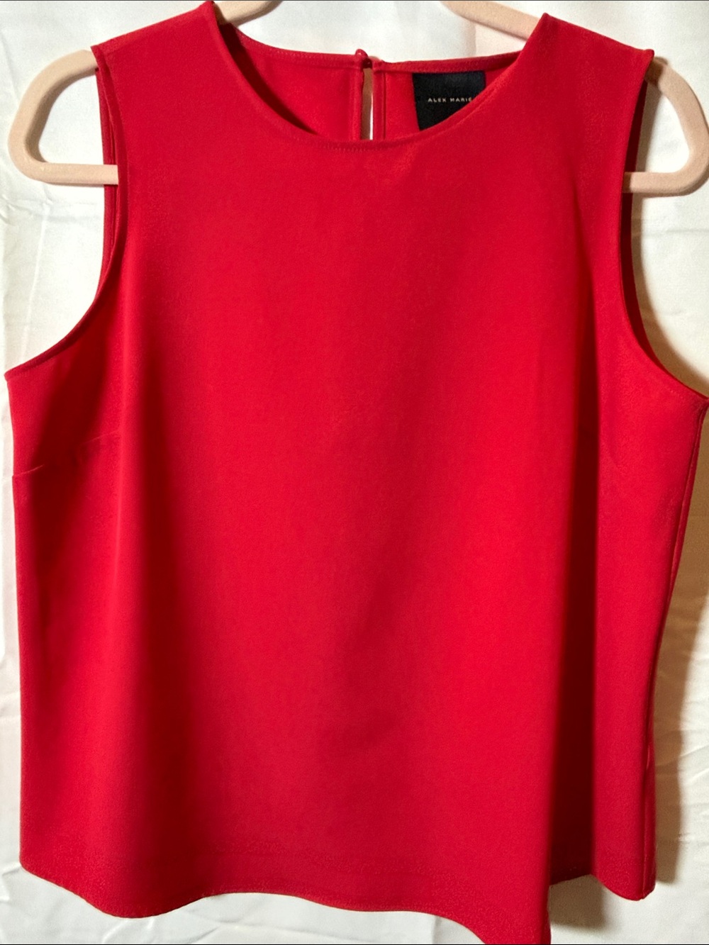 Alex Marie Vibrant Red Sleeveless Shell Top